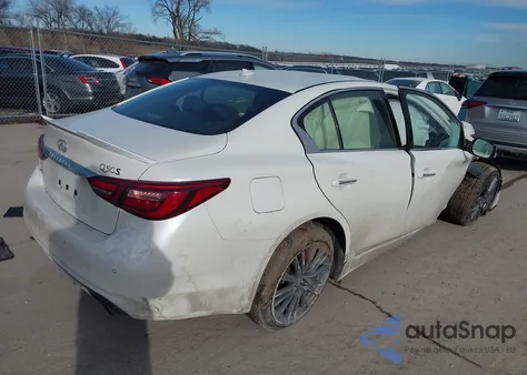 2019 Infiniti Q50 3.0T Red Sport 400 из США, поврежденный, VIN JN1FV7AR4KM800266